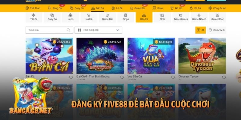 Đăng ký Five88 trên PC, Mobile để vào thiên đường cá cược 4 Đăng ký Five88 để bắt đầu cuộc chơi