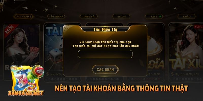 Đăng ký Hitclub đơn giản an toàn và trải nghiệm đặc biệt 6 Nên tạo tài khoản bằng thông tin thật